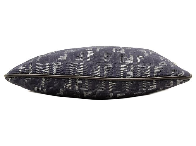 Borsa a tracolla Fendi Blue Zucchino Denim - vista 3