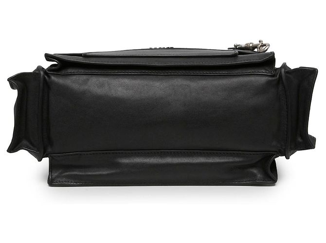 Borsa Shopping Utilitaire Miu Miu in nappa nera - vista 3