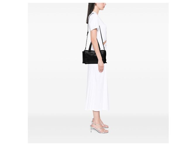 Borsa Shopping Utilitaire Miu Miu in nappa nera - vista 5