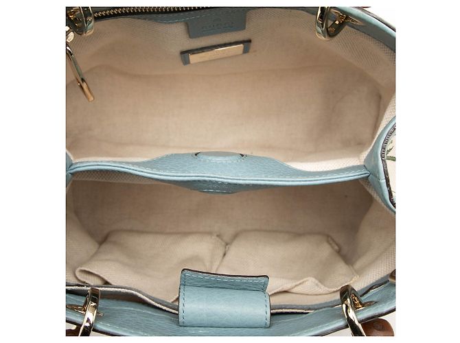 Bolso Gucci White Small Canvas Flora Bamboo Shopper Satchel - vista 4