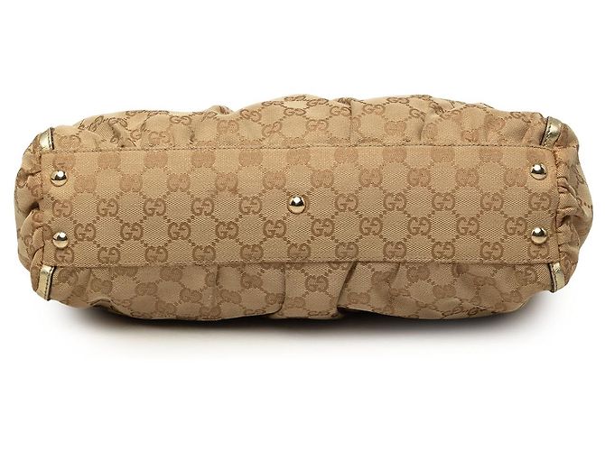 Gucci Abbey D Ring Tote aus beigem GG Canvas - Ansicht 3