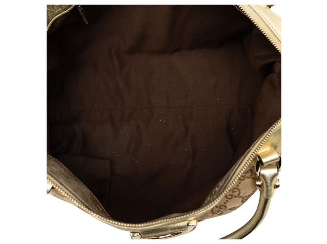 Gucci Abbey D Ring Tote aus beigem GG Canvas - Ansicht 4