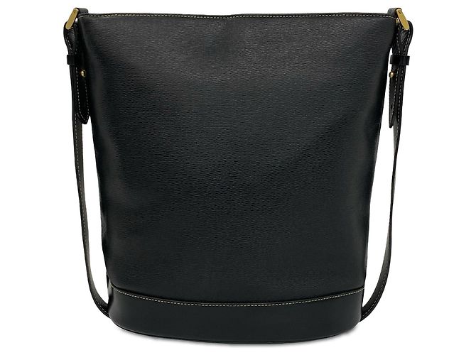 Borsa a secchiello Burberry in pelle di vitello nera - vista 2