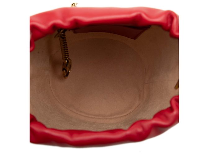 Borsa secchiello Gucci Red Small GG Marmont Matelassé in pelle di vitello - vista 4