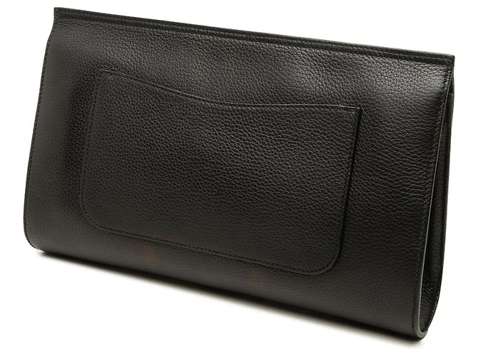 Bamboo Clutch Daily Gucci de piel de becerro negra con bambú - vista 2
