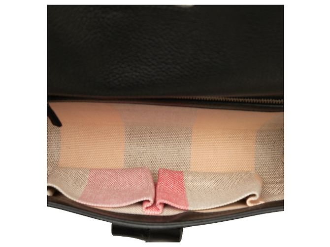 Bamboo Clutch Daily Gucci de piel de becerro negra con bambú - vista 4