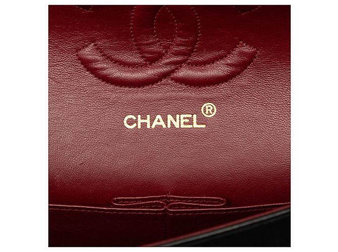 Chanel Black Medium Classic Lambskin Double Flap - vista 5