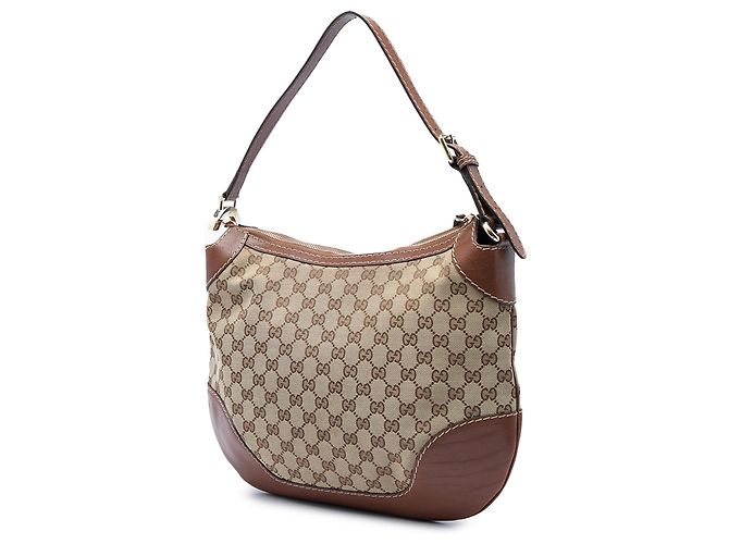 Gucci Charlotte Hobo in tela GG beige - vista 2