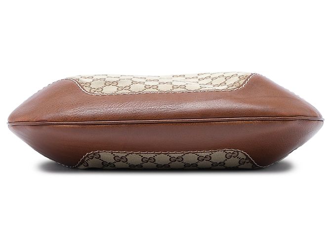 Gucci Charlotte Hobo in tela GG beige - vista 3