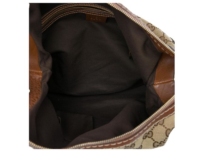 Gucci Charlotte Hobo in tela GG beige - vista 4