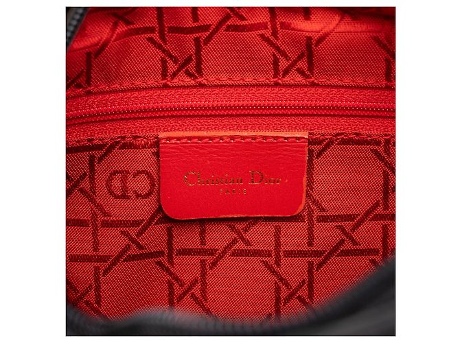 Dior Black Medium Nylon Cannage Lady Dior - Ansicht 5