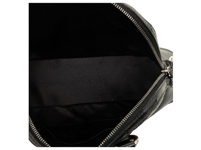 Autre Marque Borsa a mano Saint Laurent Muse Mini in pelle verniciata stropicciata nera - vista 4