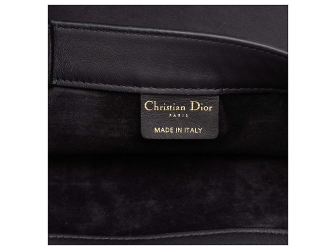 Dior Book Tote Medium in pelle goffrata nera - vista 5