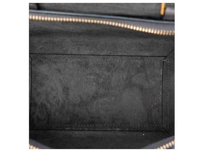 Belt Bag Céline Celine Bolsa Cinto Nano em Pele de Bezerro Grão Cinza - vista 4