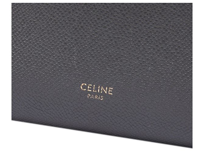 Belt Bag Céline Celine Bolsa Cinto Nano em Pele de Bezerro Grão Cinza - vista 5