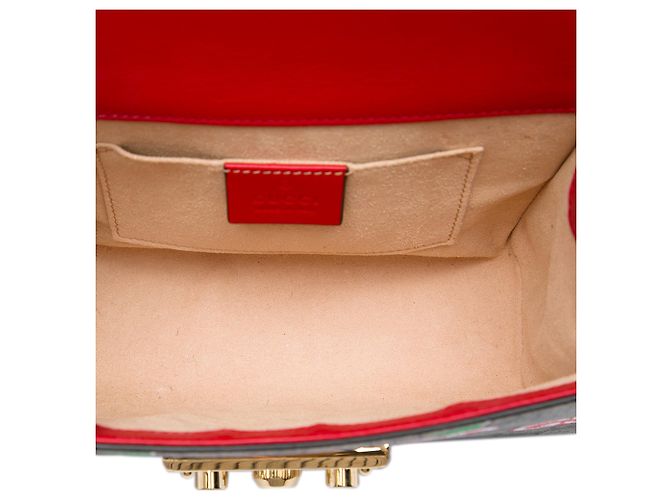 Gucci Beige Small GG Supreme Apple Padlock Crossbody - vista 4