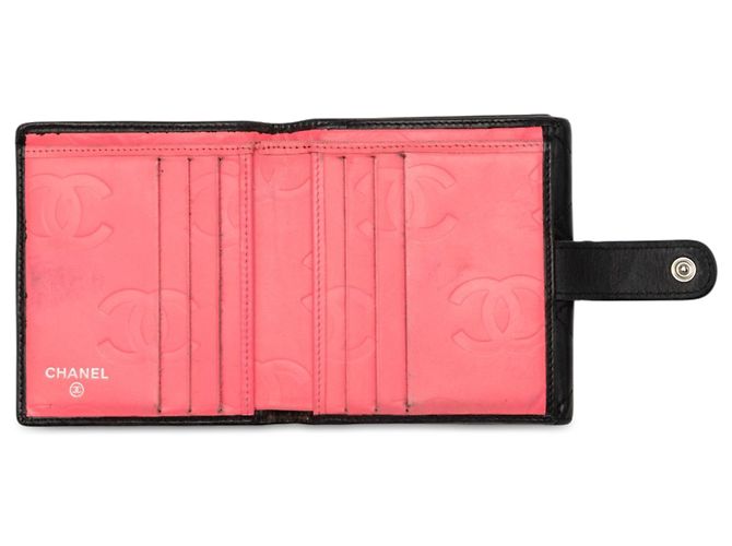 Chanel Black CC Quilted Lambskin Cambon Ligne Small Flap Wallet - Ansicht 4