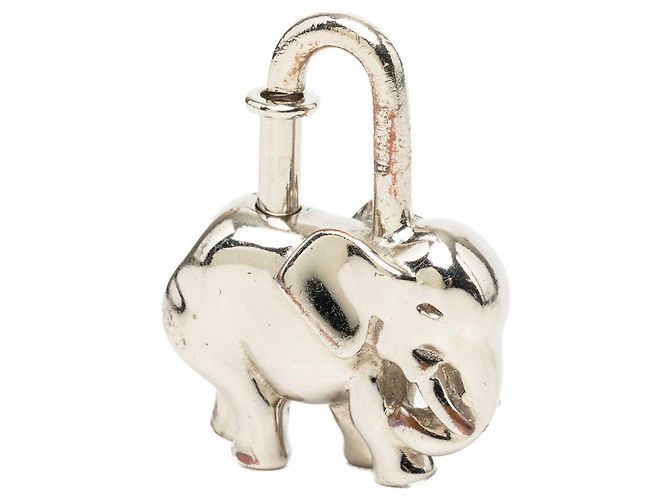 Charm Lucchetto Elefante Hermès placcato palladio argento - vista 2
