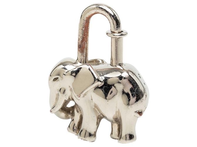 Charm Lucchetto Elefante Hermès placcato palladio argento - vista 3