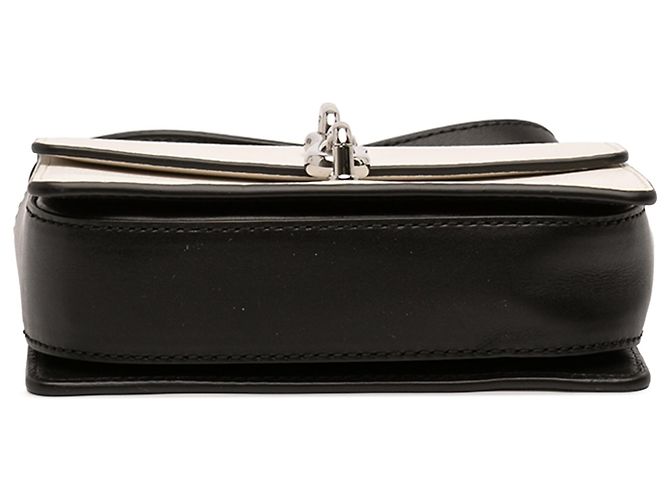 Alexander Wang Bolsa Tiracolo Hook em couro bicolor White Small - vista 3