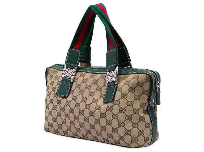 Borsa Gucci Beige GG Canvas Web Pop - vista 2