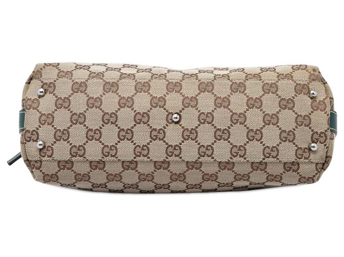 Borsa Gucci Beige GG Canvas Web Pop - vista 3