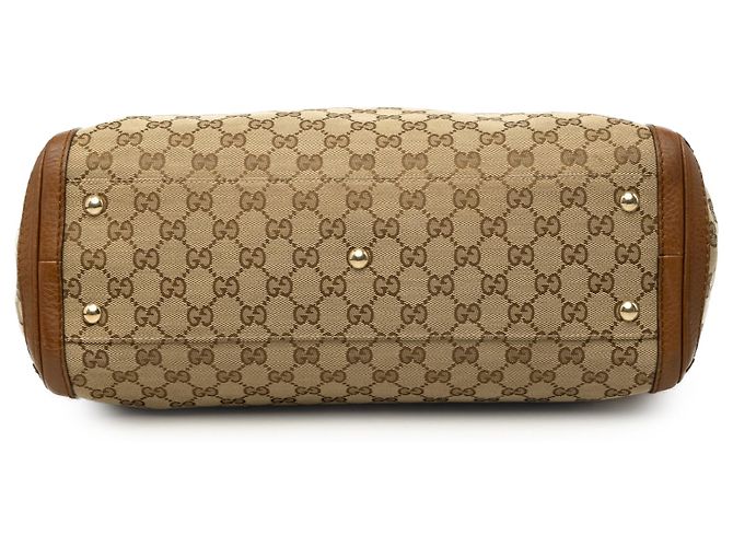 Bolso Tote Gucci Bella de lona GG beige - vista 3