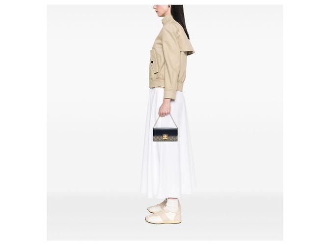 Padlock Portafoglio a catena Gucci Beige GG Supreme con lucchetto - vista 5