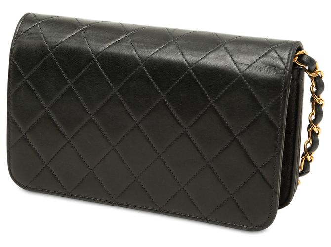 Chanel Black Mini CC Quilted Lambskin Full Flap - Ansicht 2
