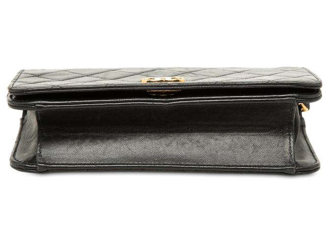 Chanel Black Mini CC Quilted Lambskin Full Flap - Ansicht 3