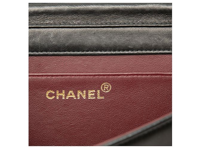 Chanel Black Mini CC Quilted Lambskin Full Flap - Ansicht 5