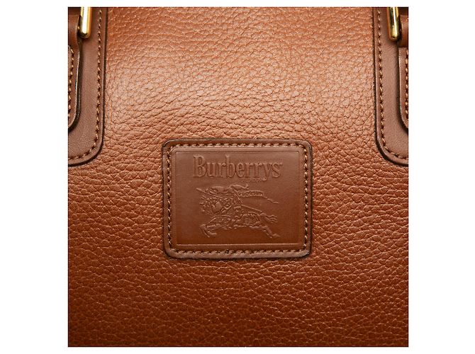 Bolso Boston Burberry de cuero marrón - vista 6