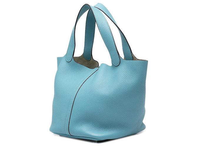 Hermès Blue Clemence Picotin Lock 18 - vista 2