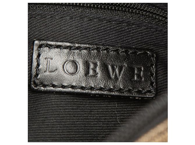 Borsa in tela Anagram beige di LOEWE - vista 5
