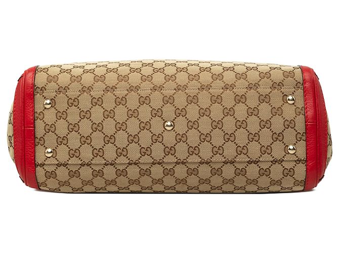Gucci Bella Tote aus beigem GG Canvas - Ansicht 3
