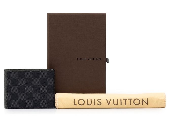 Louis Vuitton Black Damier Graphite Multiple Geldbörse - Ansicht 7