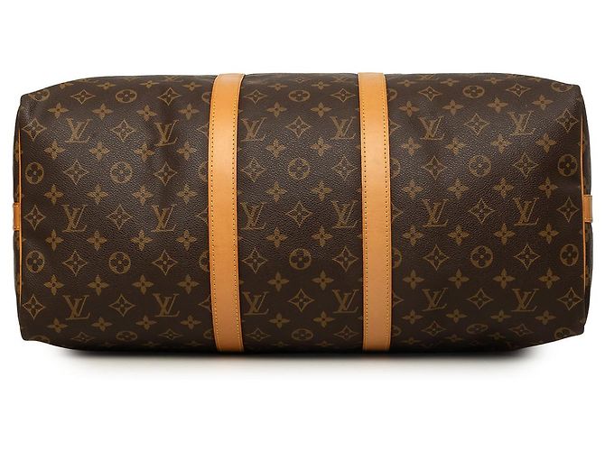 Louis Vuitton Brown Monogram Keepall Bandouliere 50 - vista 3
