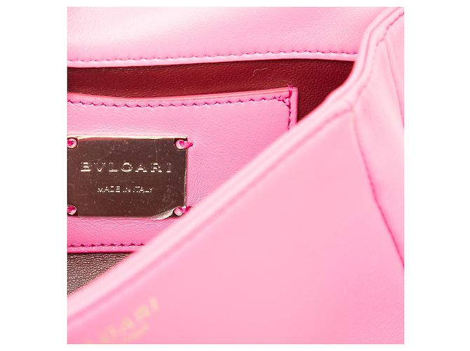 Bulgari Bolso Serpenti Cabochon Mini de Piel Rosa Bvlgari - vista 5