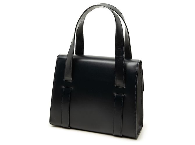 Céline Celine Starball Handtasche aus schwarzem glattem Kalbsleder - Ansicht 2