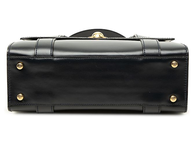 Céline Celine Starball Handtasche aus schwarzem glattem Kalbsleder - Ansicht 3