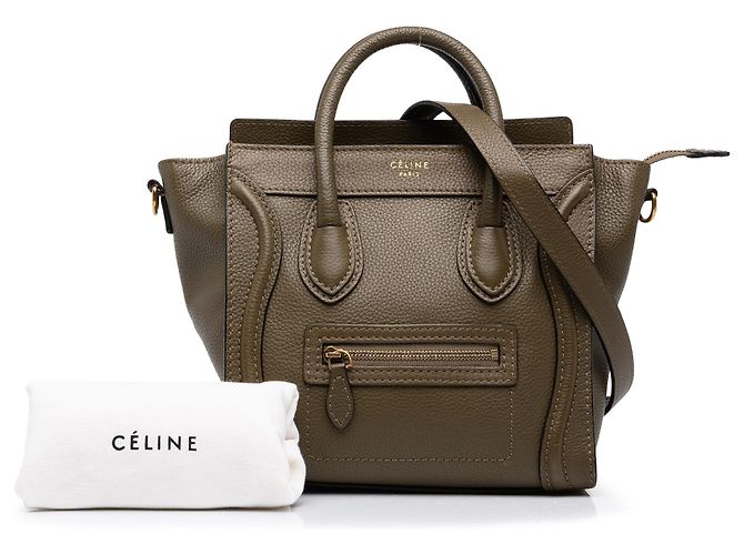 Céline Celine Luggage Nano Leder Tote in Braun - Ansicht 7