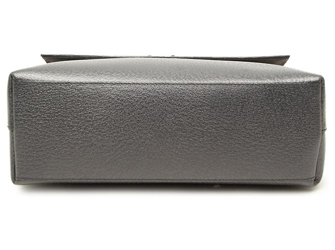 Bolsa Gucci em couro preto com alça Bamboo - vista 3