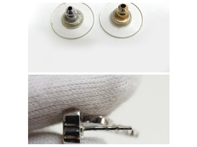 Chanel Coco Mark Swing Heart Key Stecker-Ohrringe - Ansicht 11