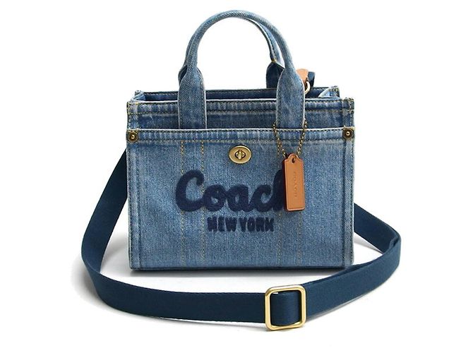Coach Cargo Tote 20 - Denim Blue - vue 2