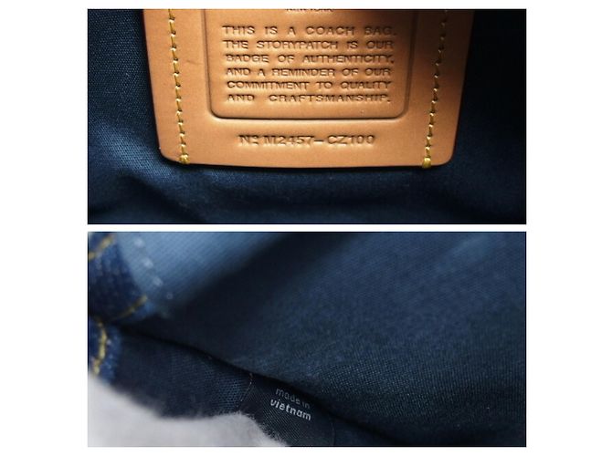 Coach Cargo Tote 20 - Denim Blue - vue 6