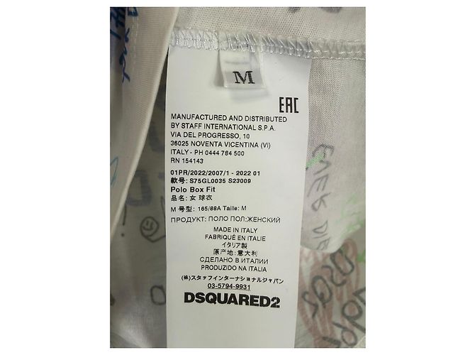 Polo DSQUARED2 con stampa Graffiti - vista 3