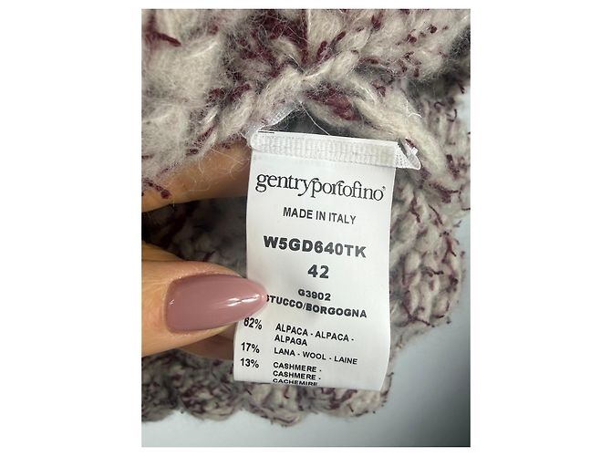 Autre Marque Gentry Portofino Strickpullover aus Alpakamischung mehrfarbig - Ansicht 3