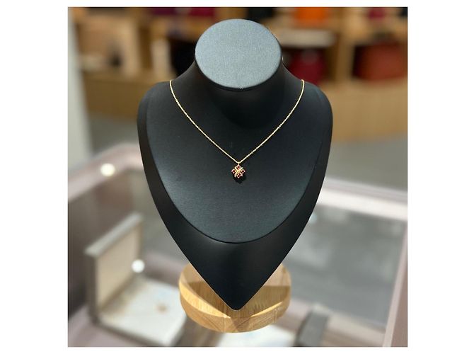 Collana Tiffany & Co. in oro giallo 18K con pendente in rubino - vista 4