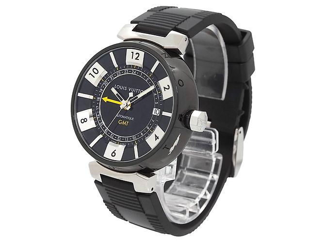 Orologio da uomo Louis Vuitton Tambour Black GMT - vista 2