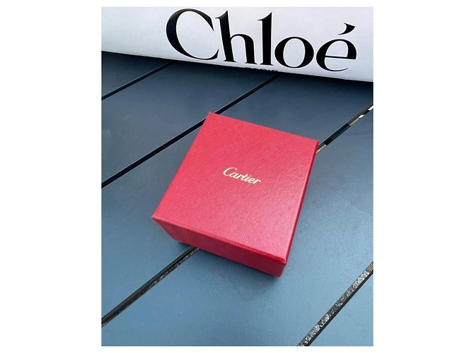 Cartier Ringbox aus rotem Leder mit Außenverpackung - Ansicht 6